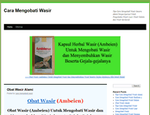 Tablet Screenshot of caramengobatiwasir.com